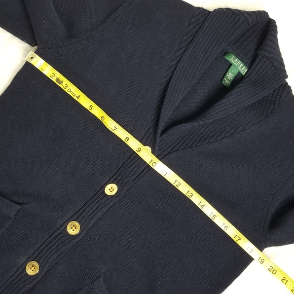 RALPH LAUREN Navy Cardigan Sweater - Picture 5 of 10